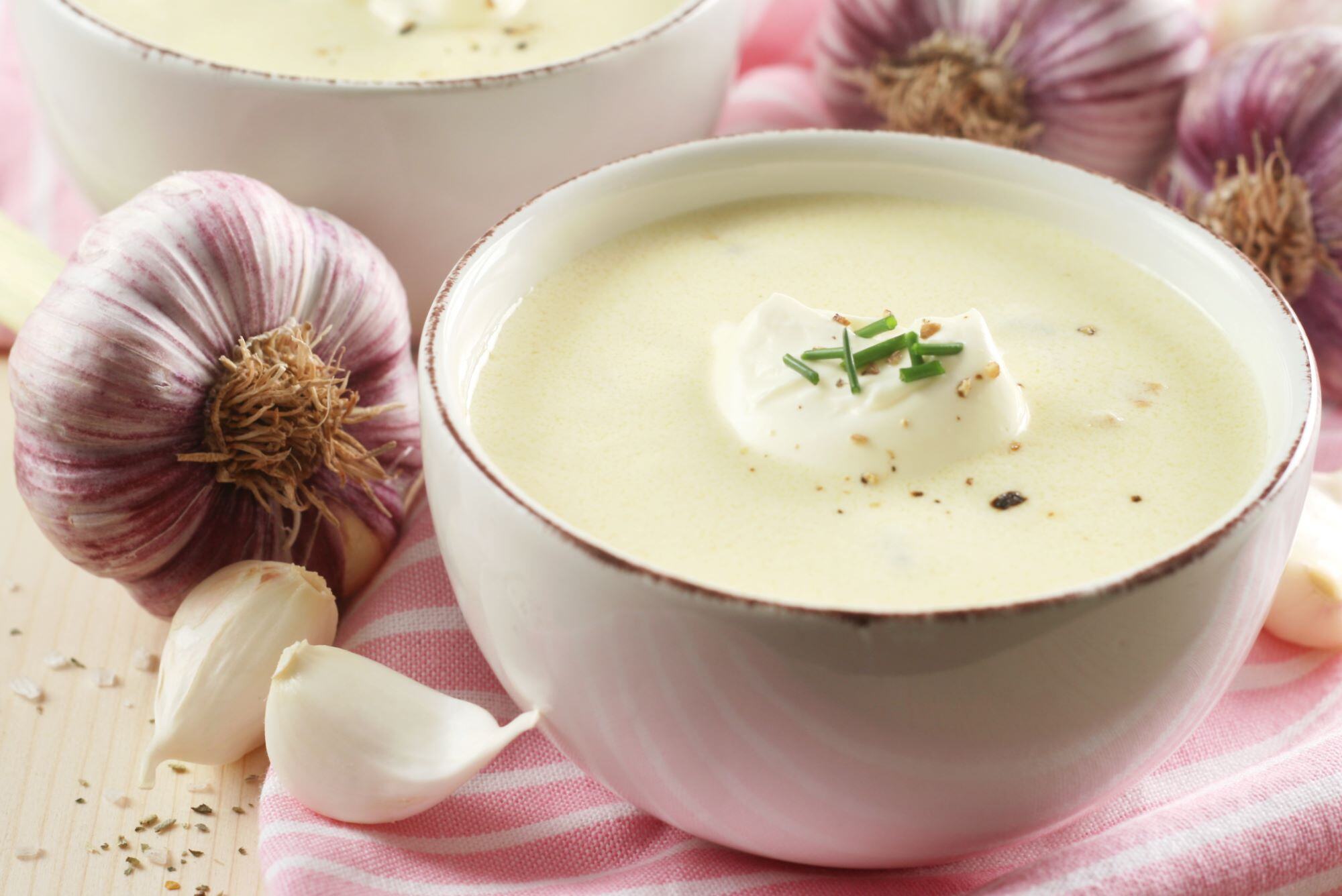 Garlic soup reduced