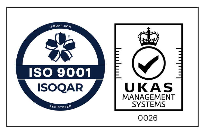 ISOQAR UKAS ISO 9001 joint logo-1