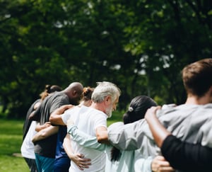 Happy-diverse-people-enjoying-in-the-park