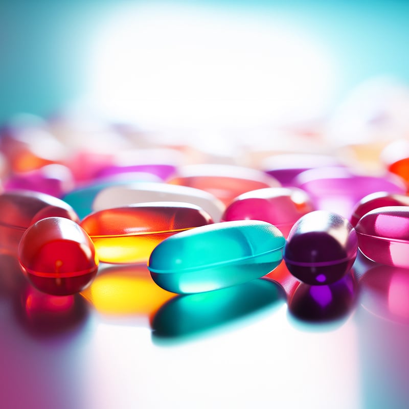 Nutricosmetics-concept-Beauty-from-within-Wide-variety-of-tablets,-pills-and-capsules
