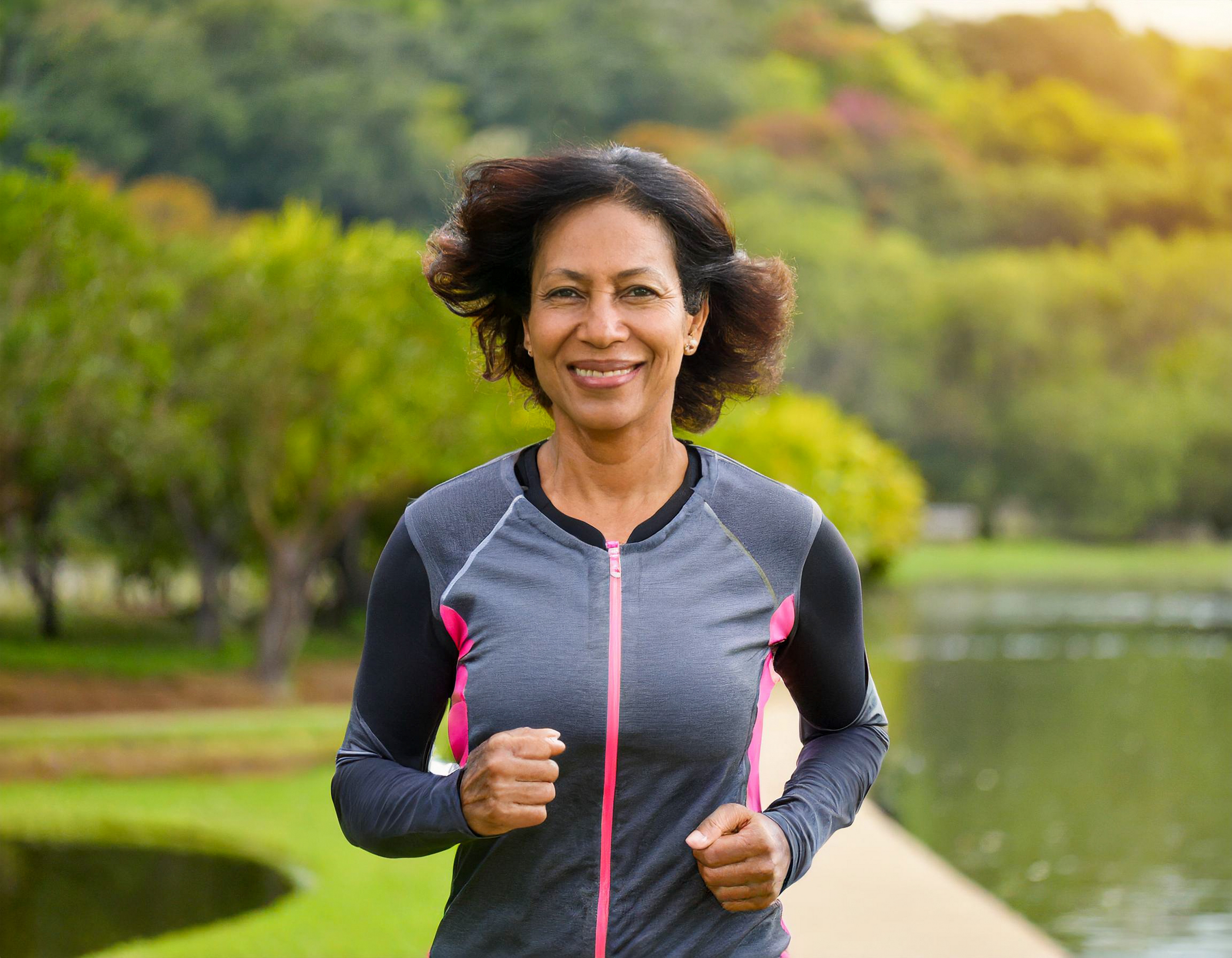 mature-woman-jogging-black-african-american-park-outdoor